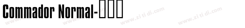 Commador Normal字体转换